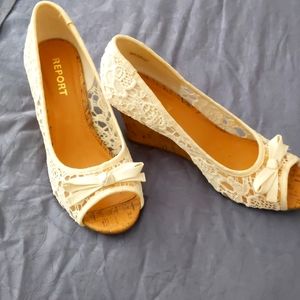 Francessa's Lace wedges